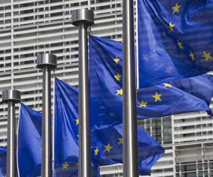European Union flags