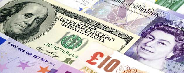 Pound Sterling, US Dollar and Euros